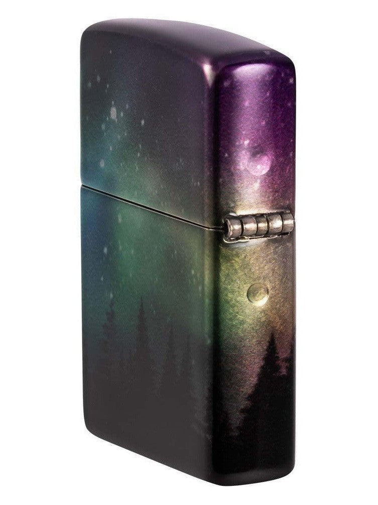 Zippo Lighter: Colorful Sky, 540 Color - 540 Tumbled Chrome 48771