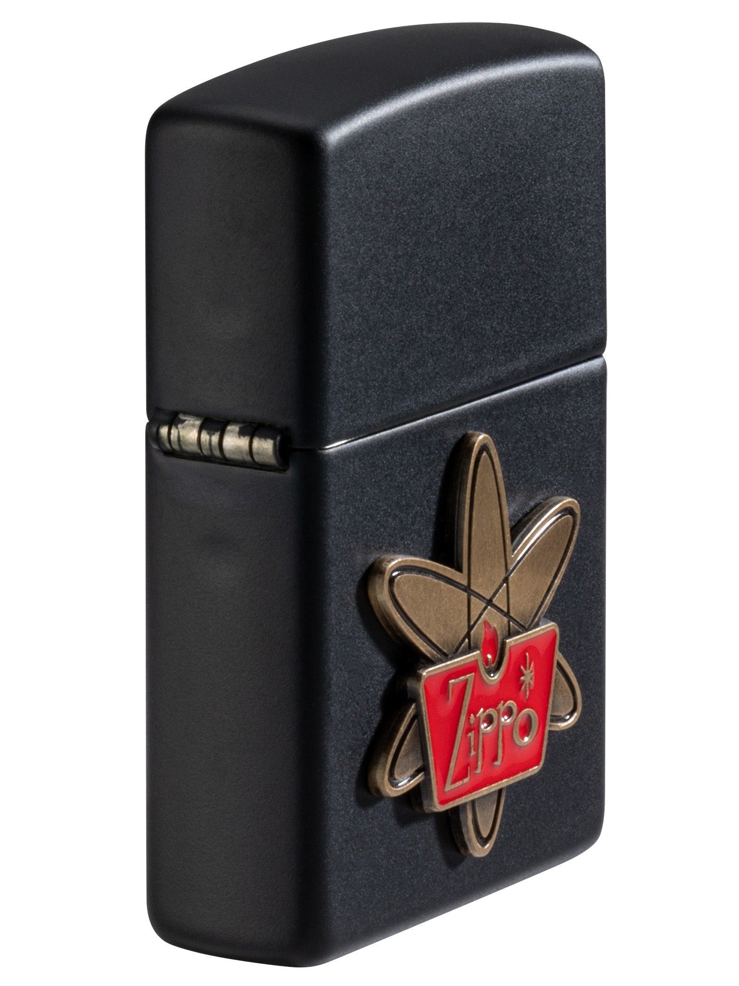 Zippo Lighter: Atomic Zippo Emblem - Black Matte 48920