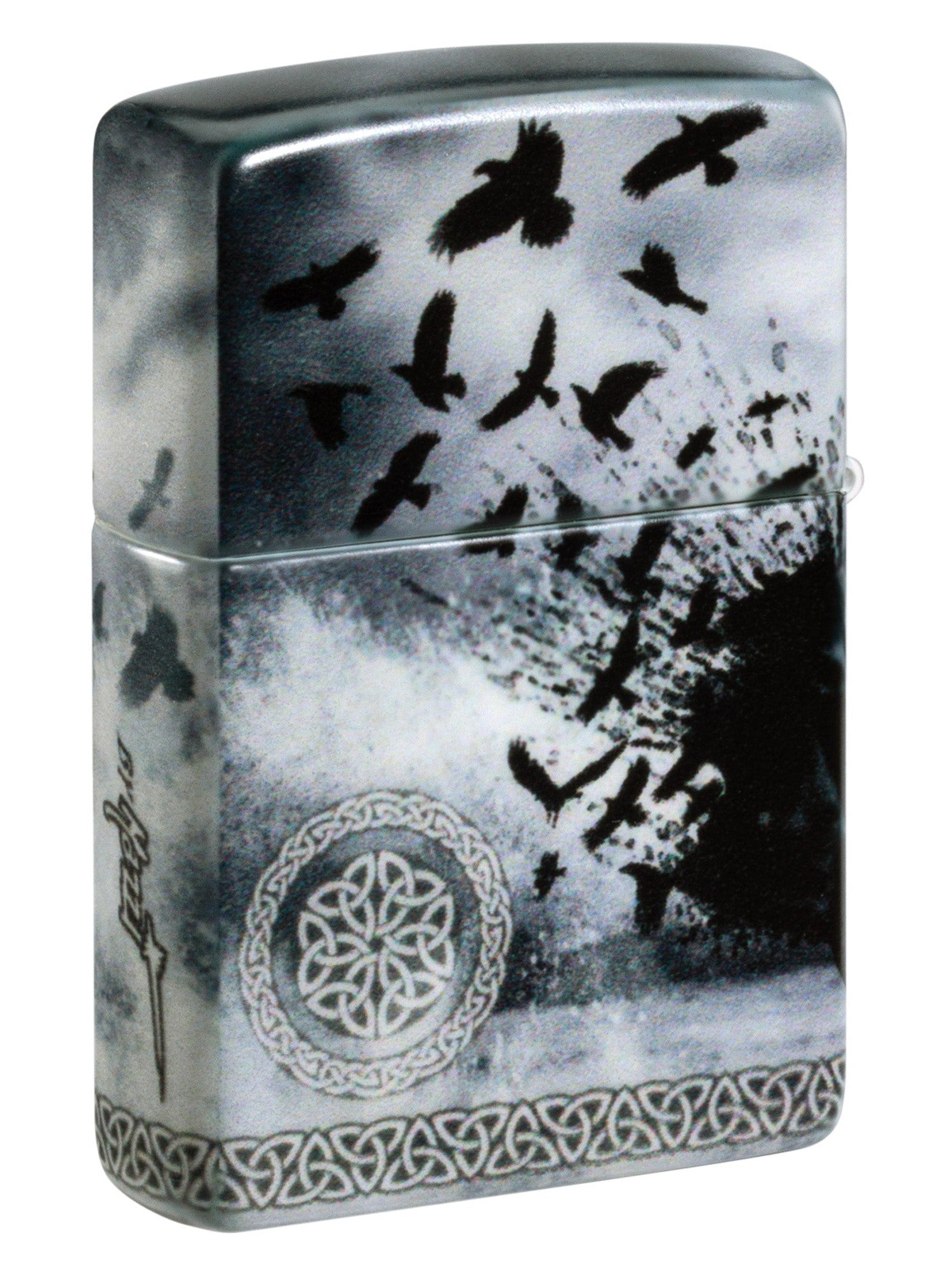 Zippo Lighter: Lady with Ravens by Mazzi - 540 Color 48969