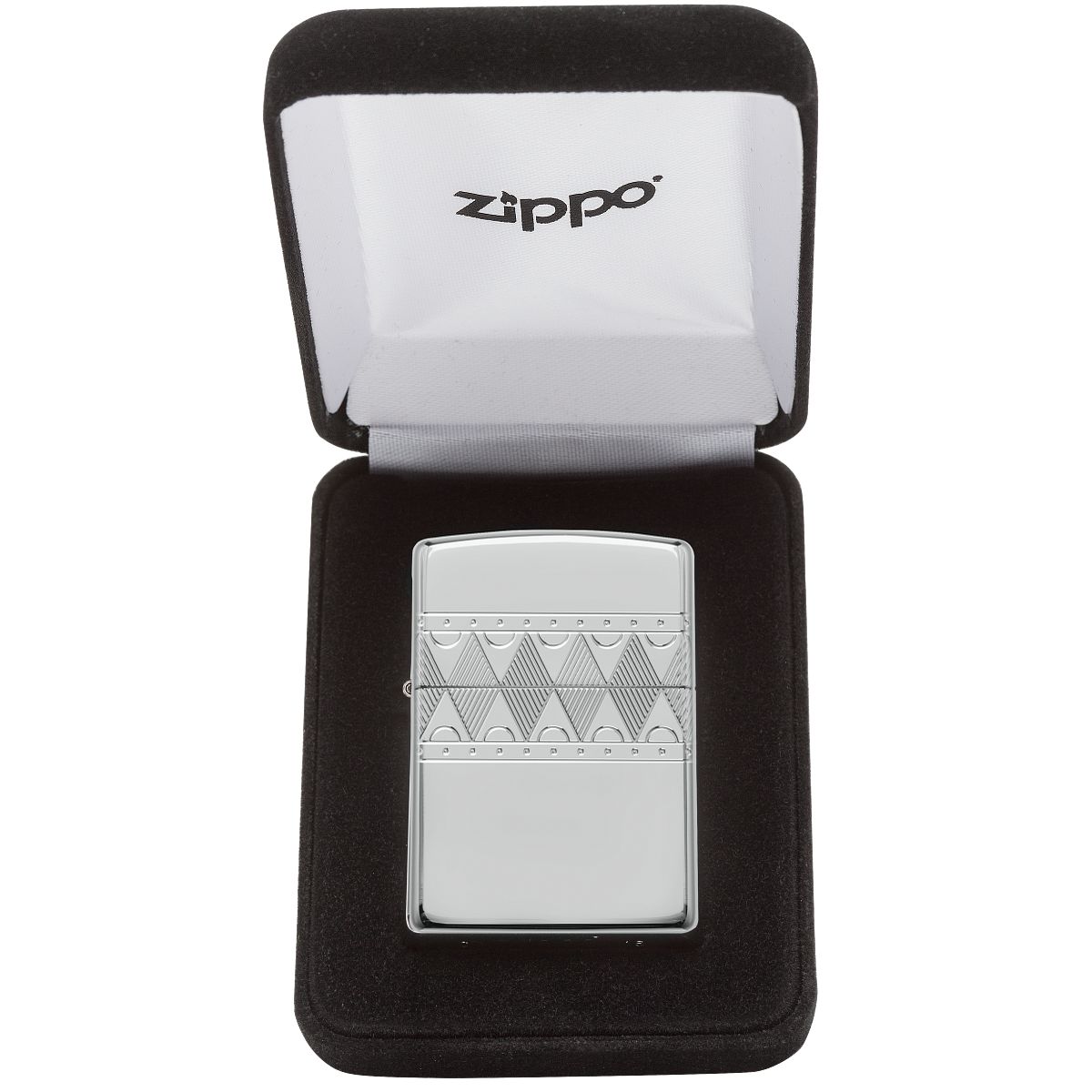 Accendino Zippo 12 Nero Finitura Titanio Nero Incisione Laser Titanio Delfino L