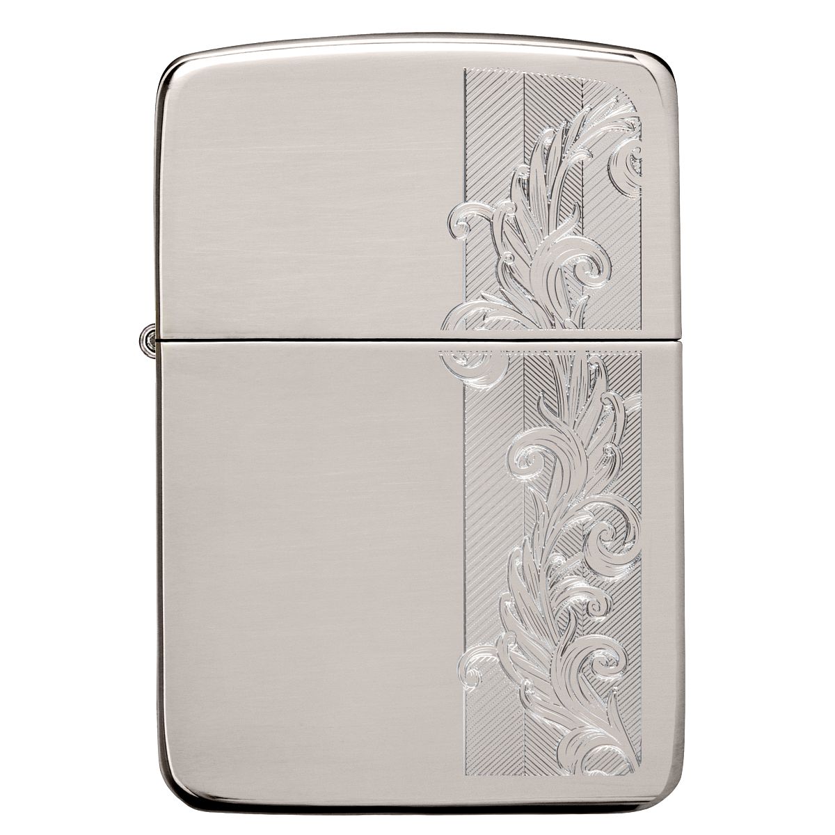 ZIPPO® LIGHTER ZIPPO Zippo Lighter: Sterling Silver Herringbone Filigree - Hand Satin