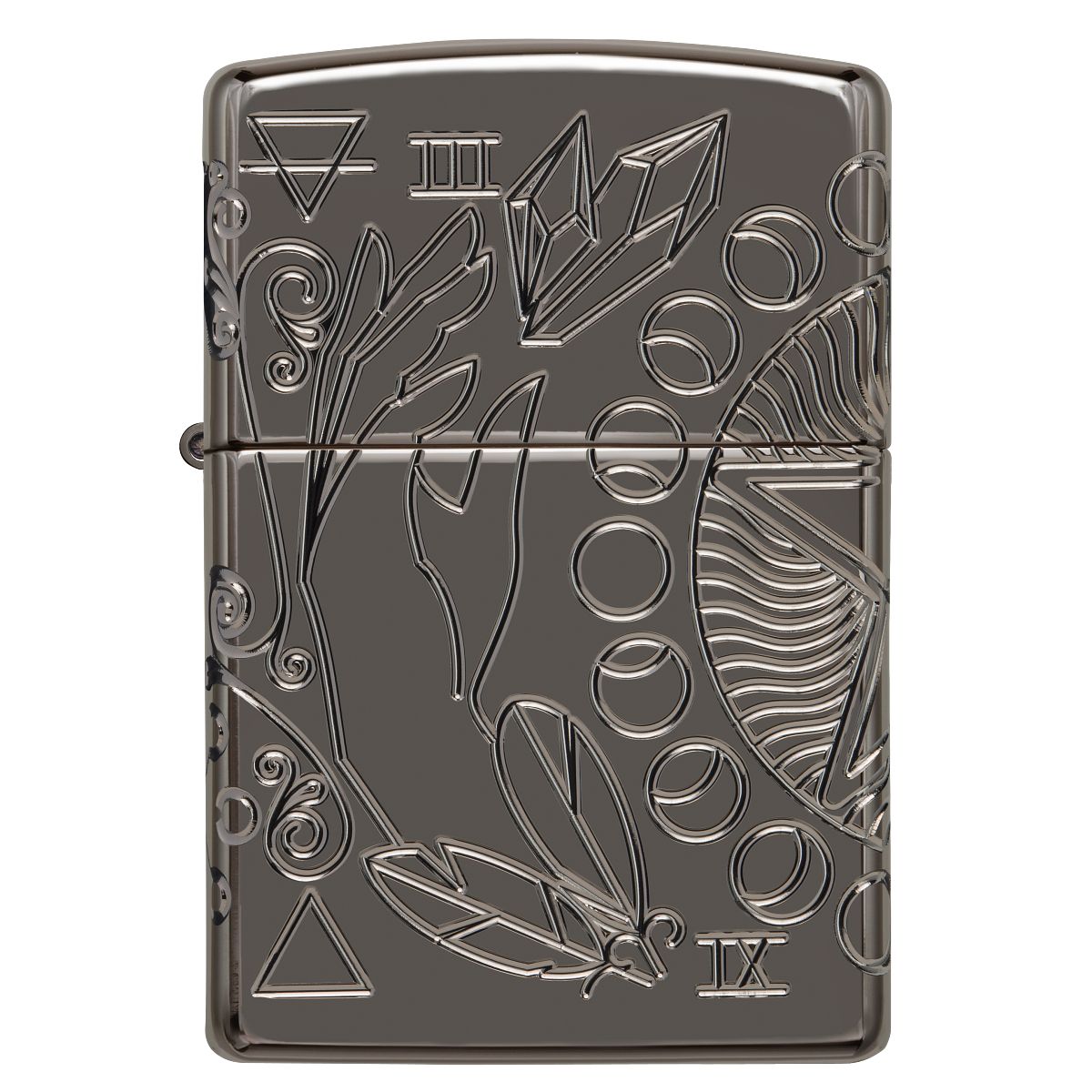 Zippo Lighter: Wicca Design, MultiCut Armor - Black Ice 49689