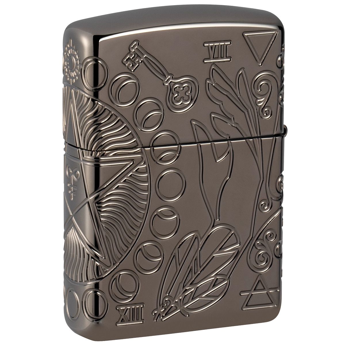 Zippo Lighter: Wicca Design, MultiCut Armor - Black Ice 49689