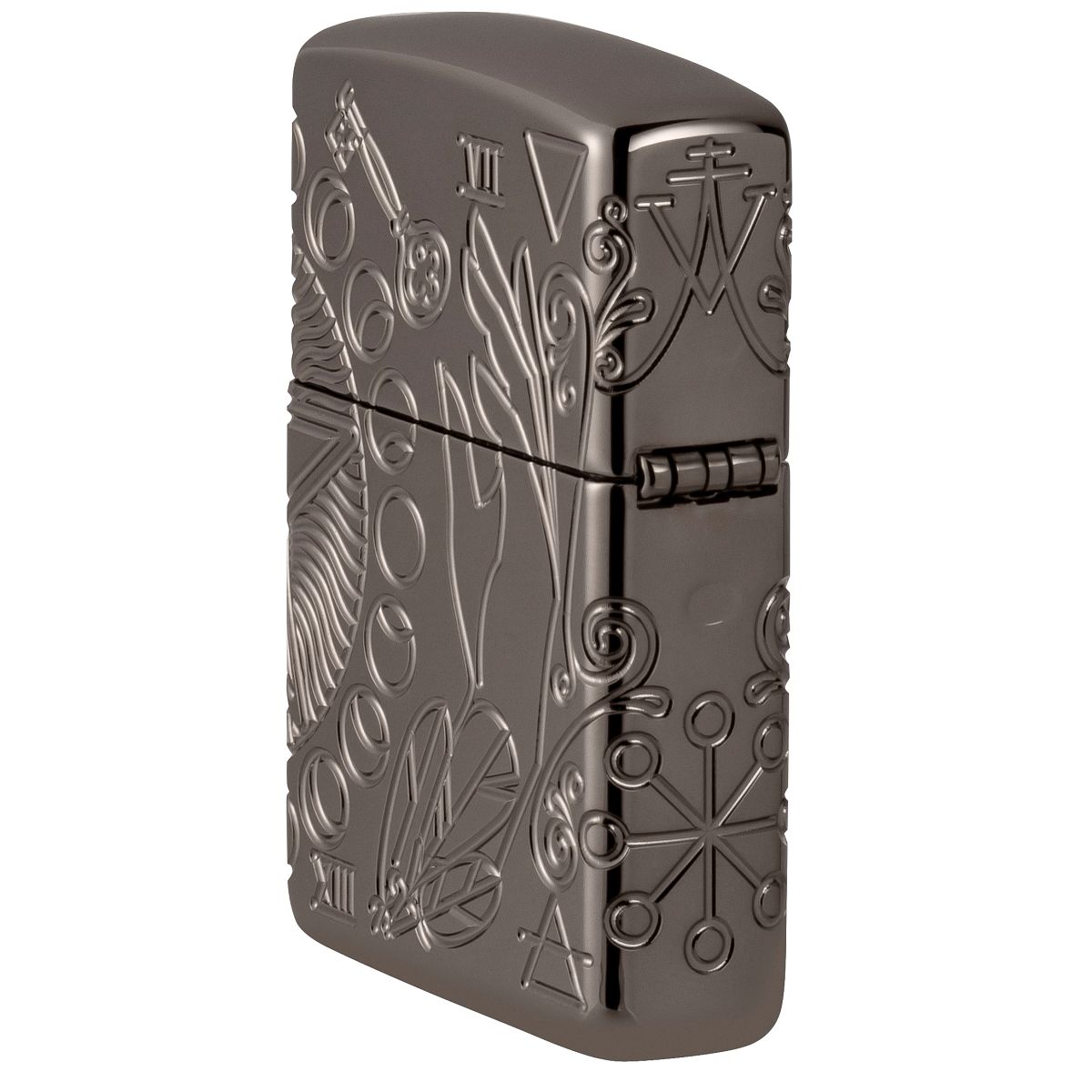 ZIPPO® LIGHTER ZIPPO Zippo Lighter: Wicca Design, MultiCut Armor - Black Ice 49689