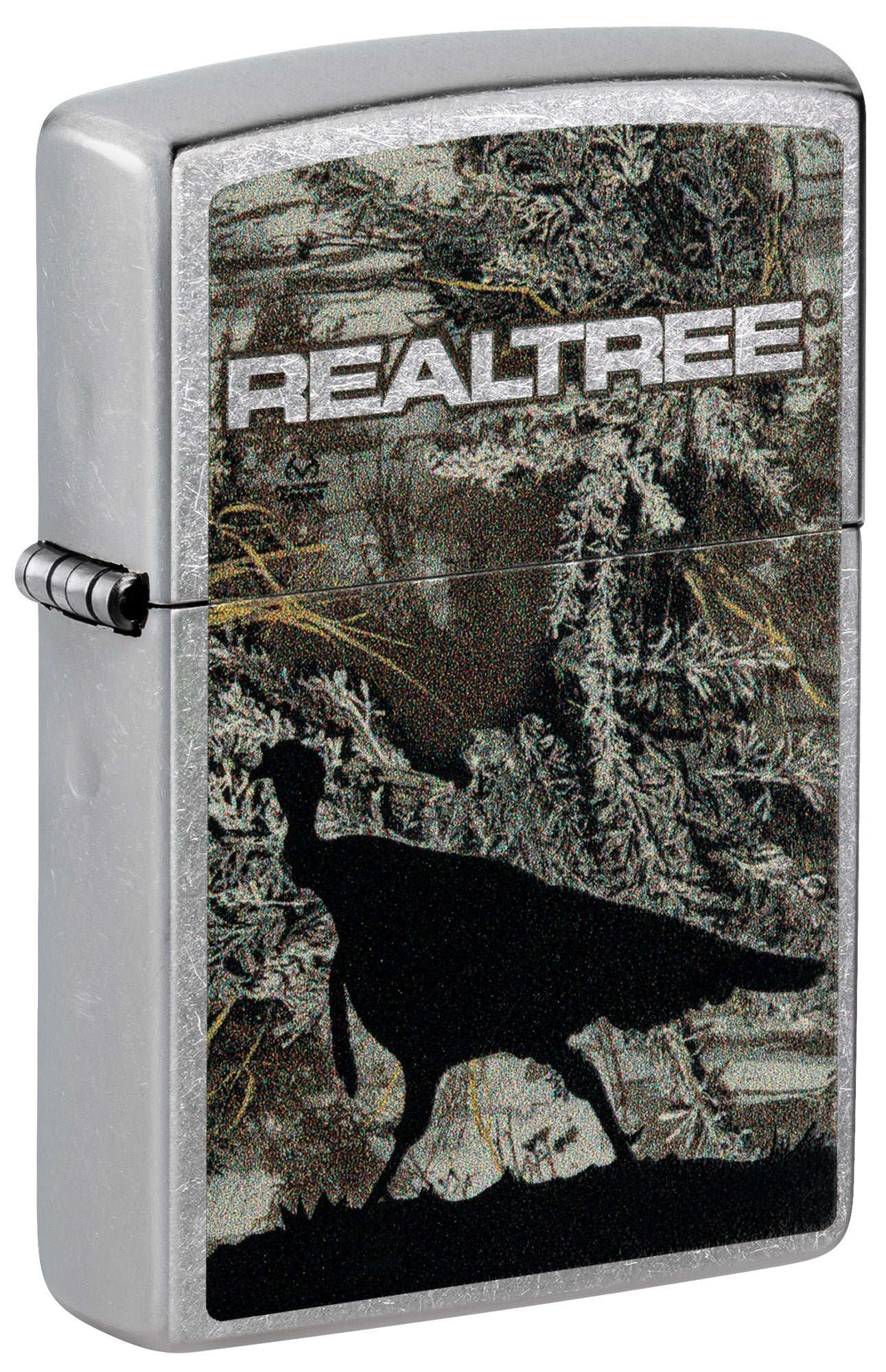 Zippo Lighter: Realtree Camo with Turkey - Street Chrome 81529