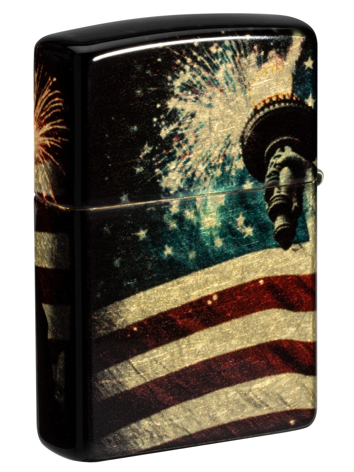 Zippo Lighter: Statue of Liberty and Fireworks - 540 Fusion 81557