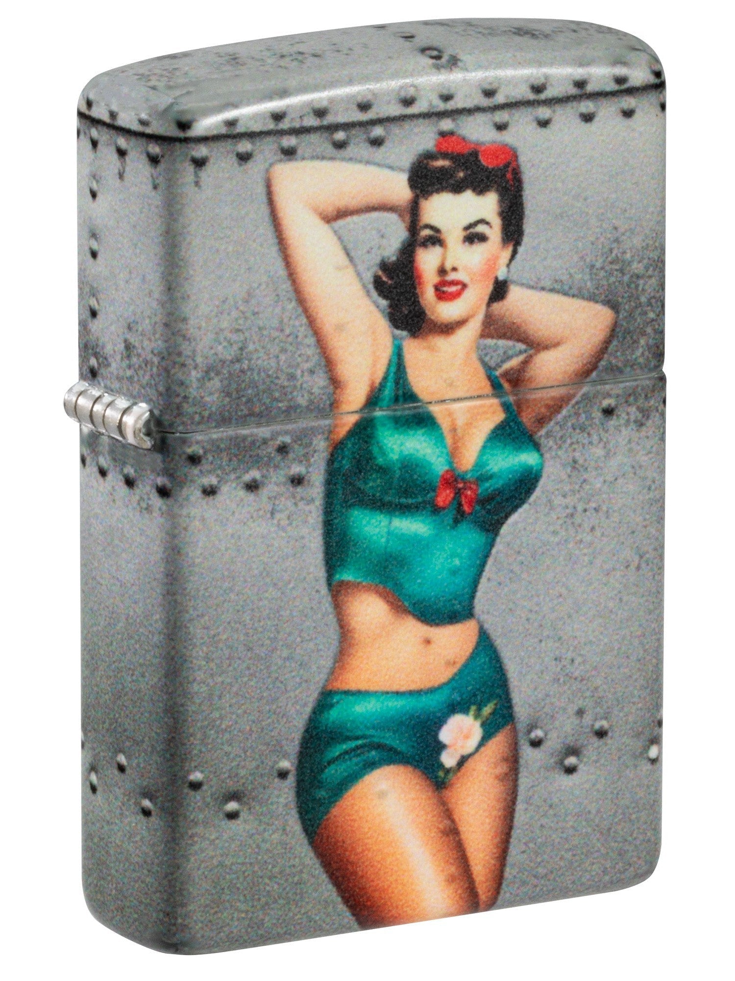 Zippo Lighter: Nose Art Pin-up Girl - 540 Color 81559