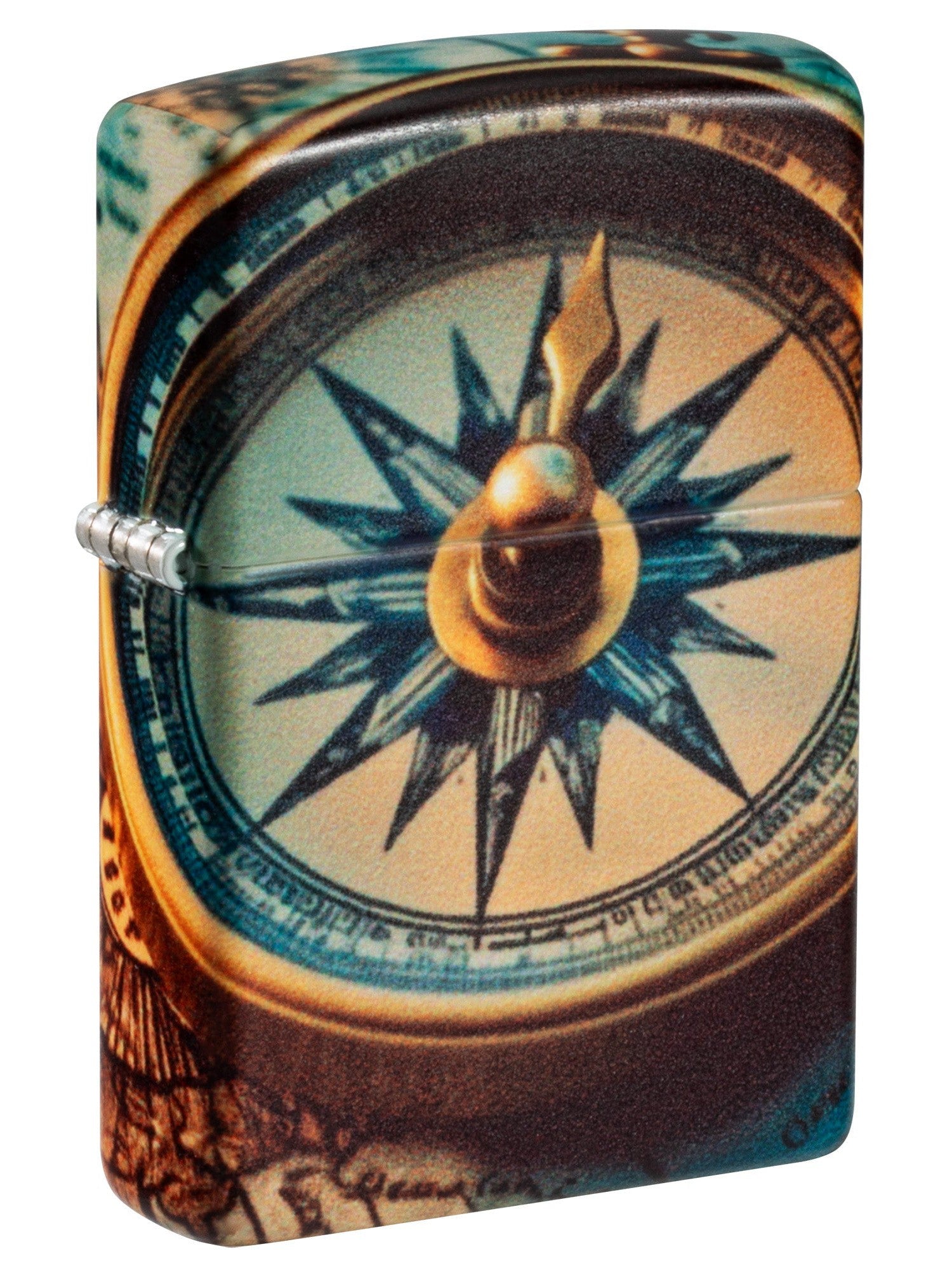 Zippo Lighter: Compass and Map - 540 Color 81582