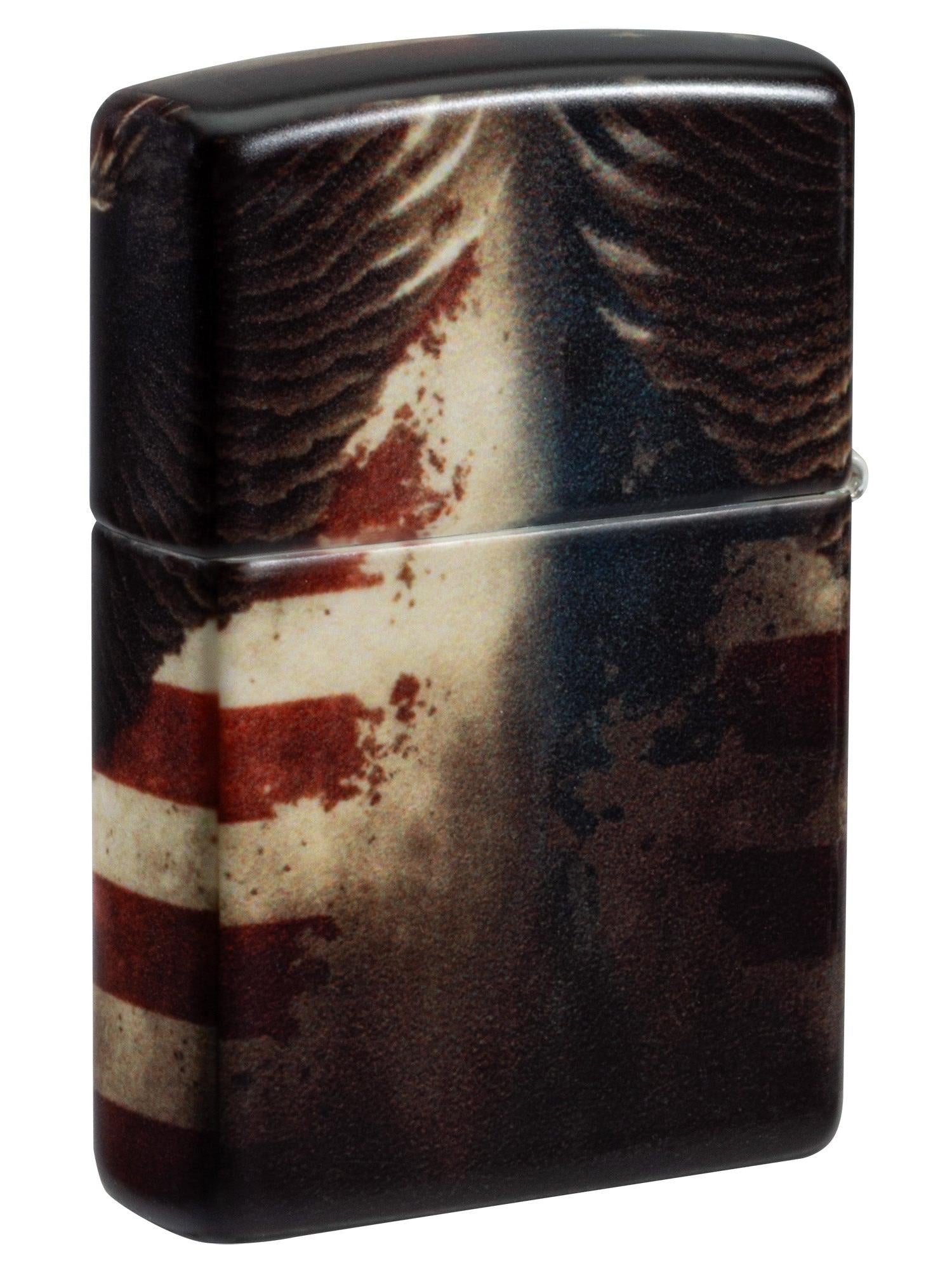 Zippo Lighter: Eagle and American Flag - 540 Color 81685