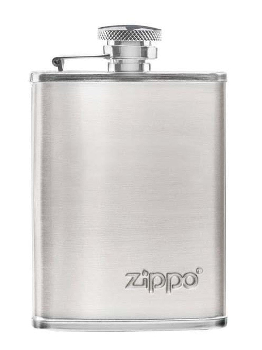 Zippo Embossed Flask - Stainless Steel 122228 - Gear Exec (1975635705971)
