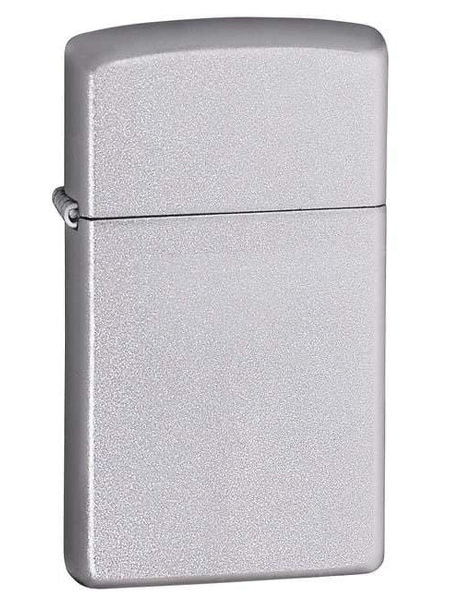 Zippo Lighter: Slim - Satin Chrome 1605 (1975496540275)