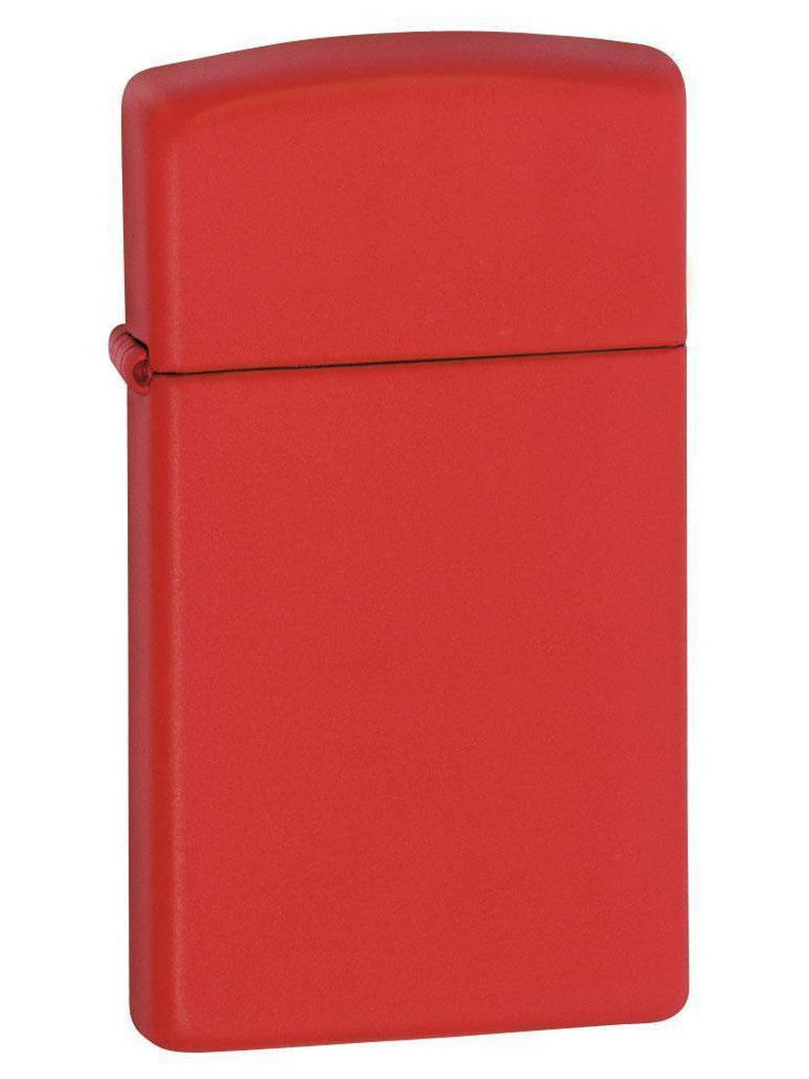 Zippo Lighter: Slim - Red Matte 1633 (1999364554867)