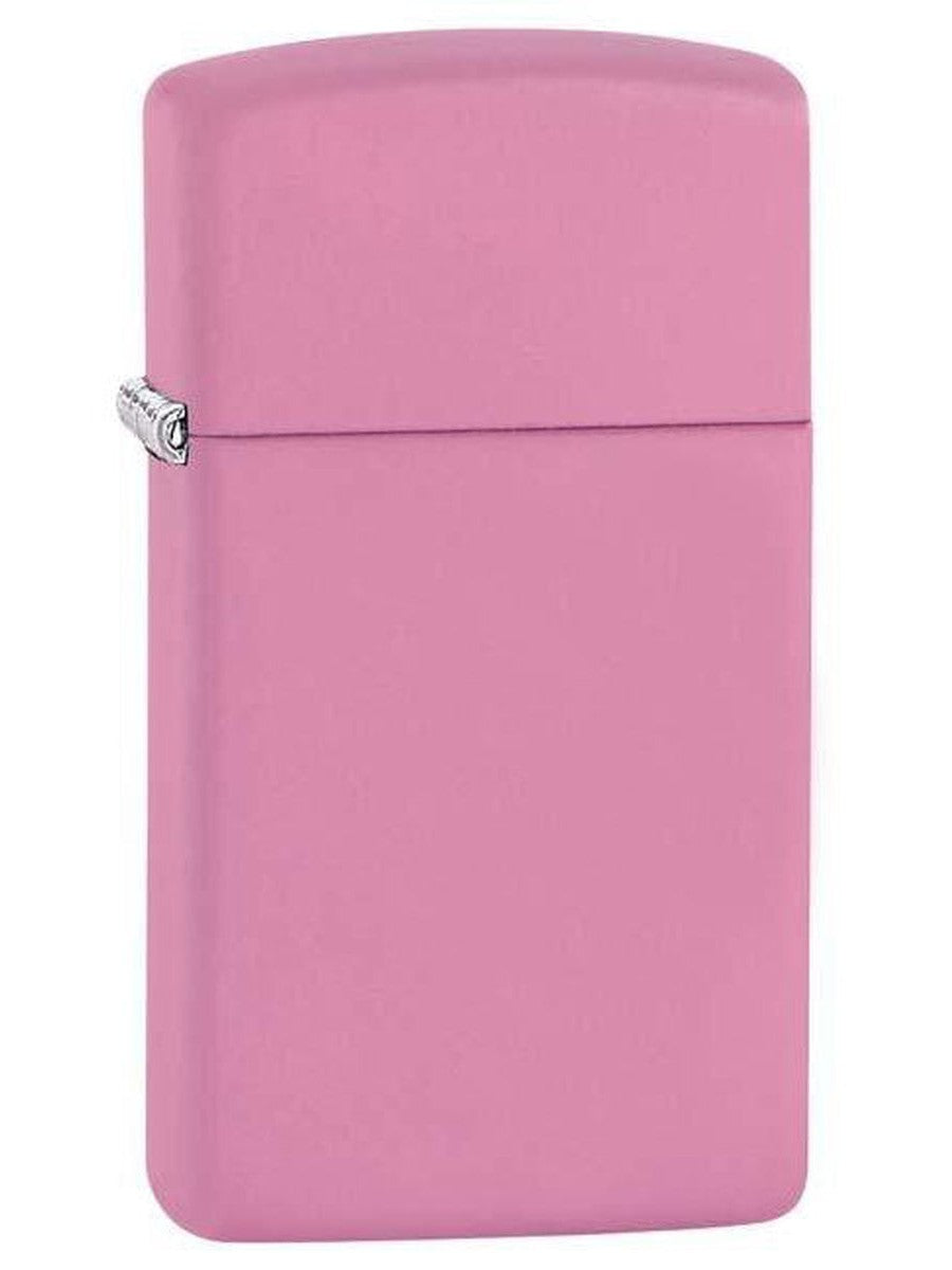 Zippo Lighter: Slim - Pink Matte 1638 (1975496769651)