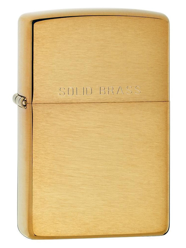 Zippo Pipe Lighter: Solid Brass - Brushed Brass 204PL (1999369863283)