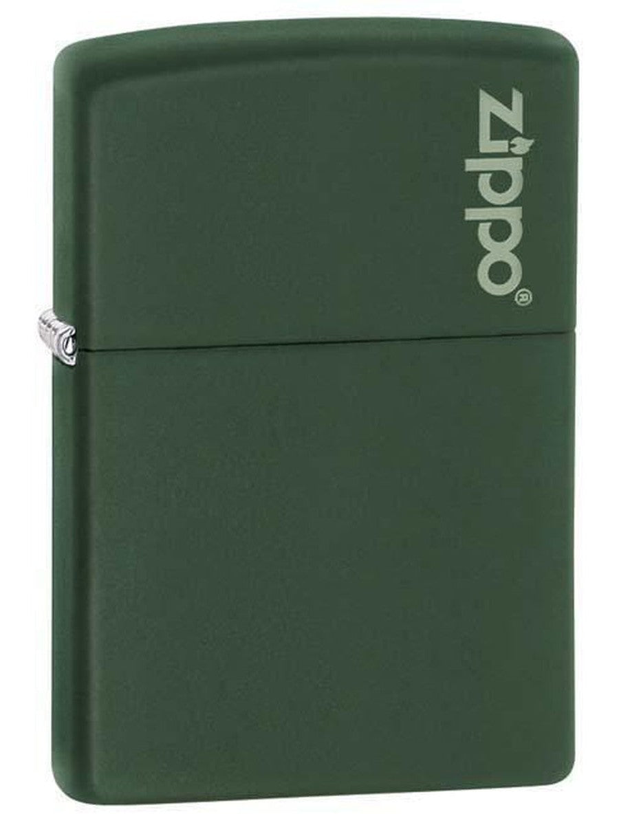 Zippo Lighter: Zippo Logo - Green Matte 221ZL (1975637246067)