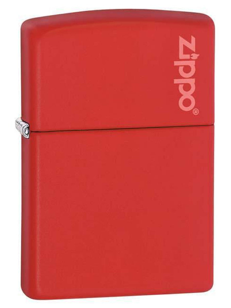 Zippo Lighter: Zippo Logo - Red Matte 233ZL (1975637377139)