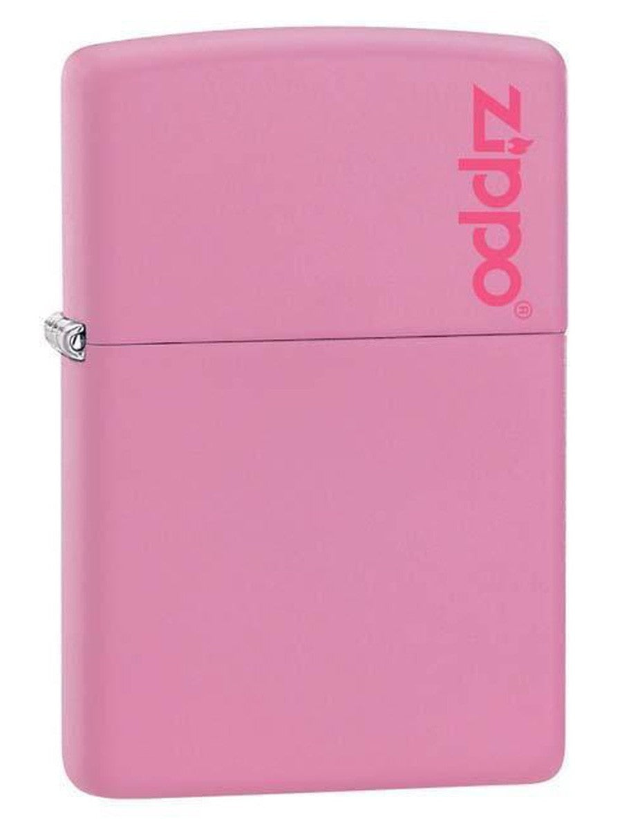 Zippo Lighter: Zippo Logo - Pink Matte 238ZL (1975637475443)