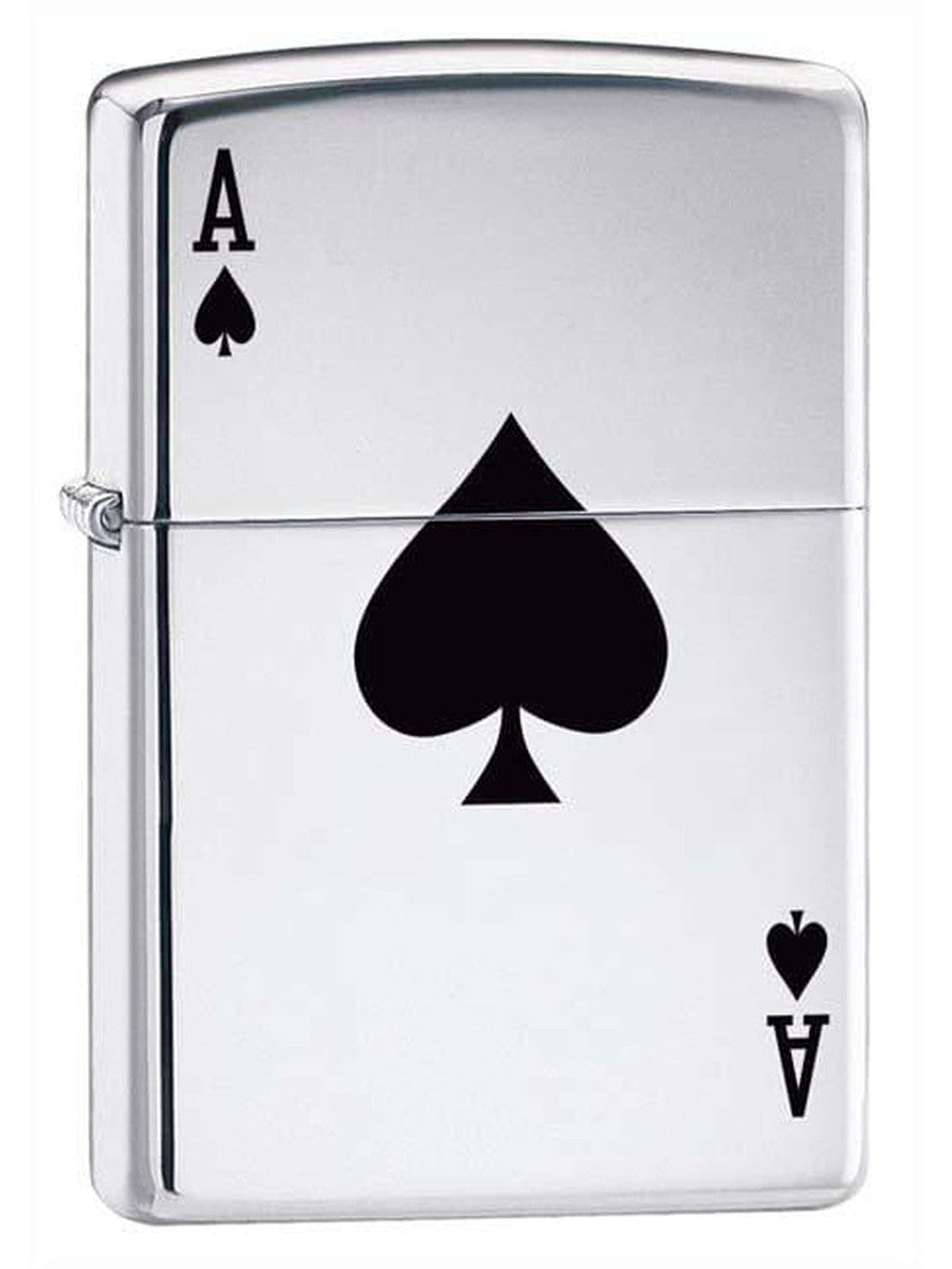 Zippo Pipe Lighter: Lucky Ace - High Polish Chrome 24011PL (1975637704819)