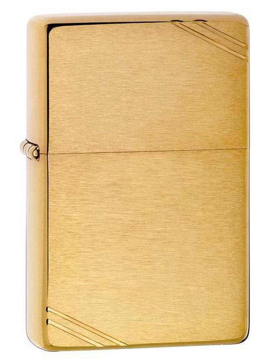 Zippo Lighter: Vintage - Brushed Brass 240 (1975495688307)