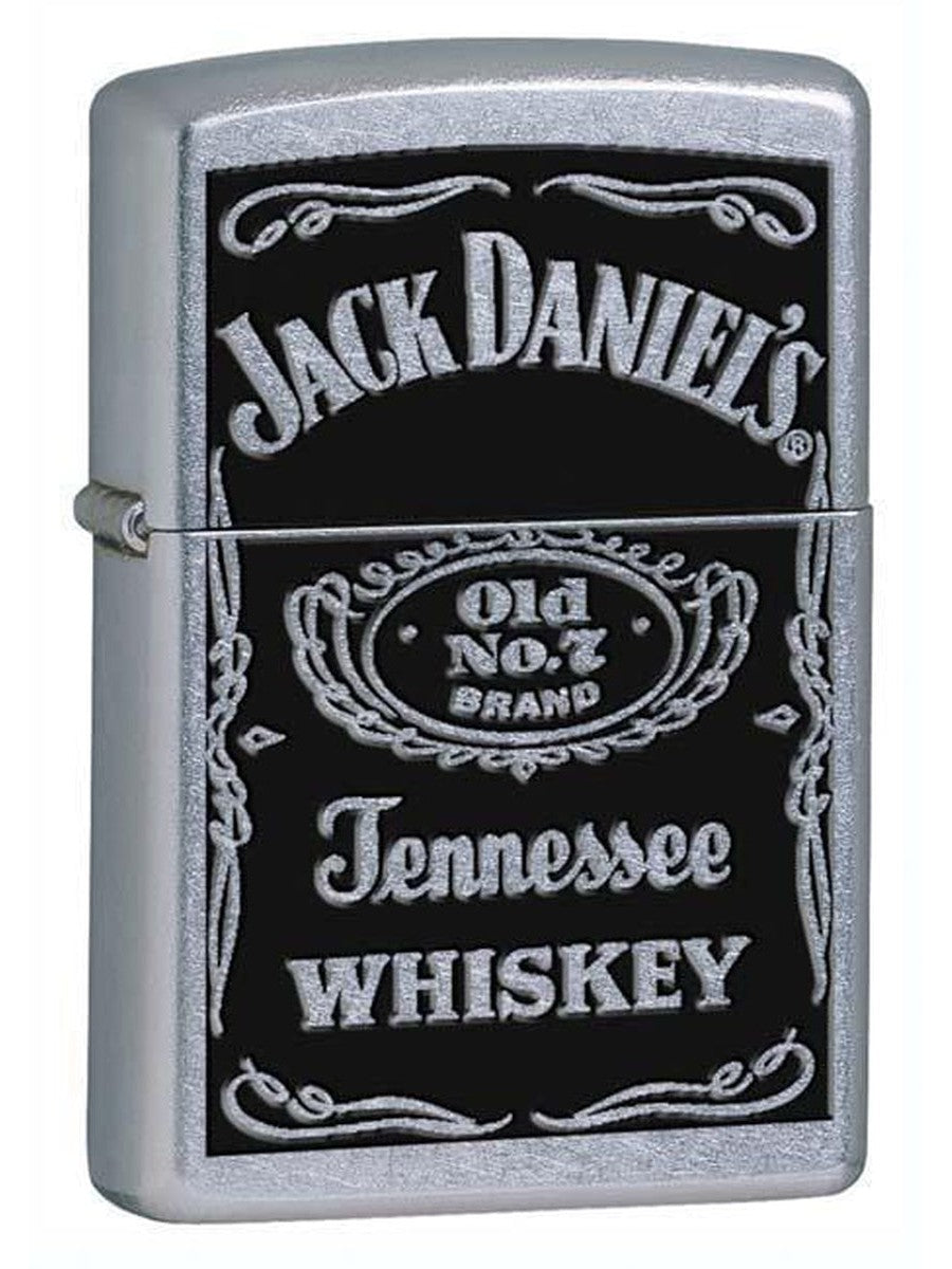 Zippo Lighter: Jack Daniels Label - Street Chrome 24779 (1975500734579)