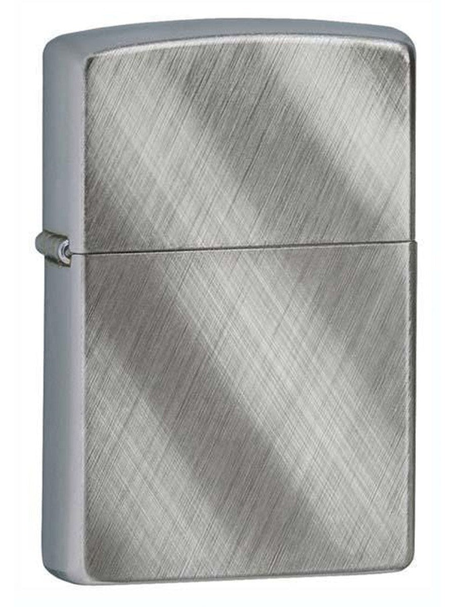 Zippo Lighter: Diagonal Weave - Brushed Chrome 28182 - Gear Exec (1975506042995)