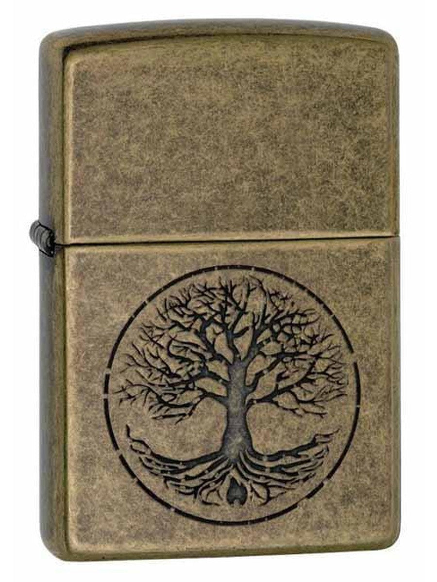 Zippo Lighter: Tree of Life - Antique Brass 29149 (1975533731955)