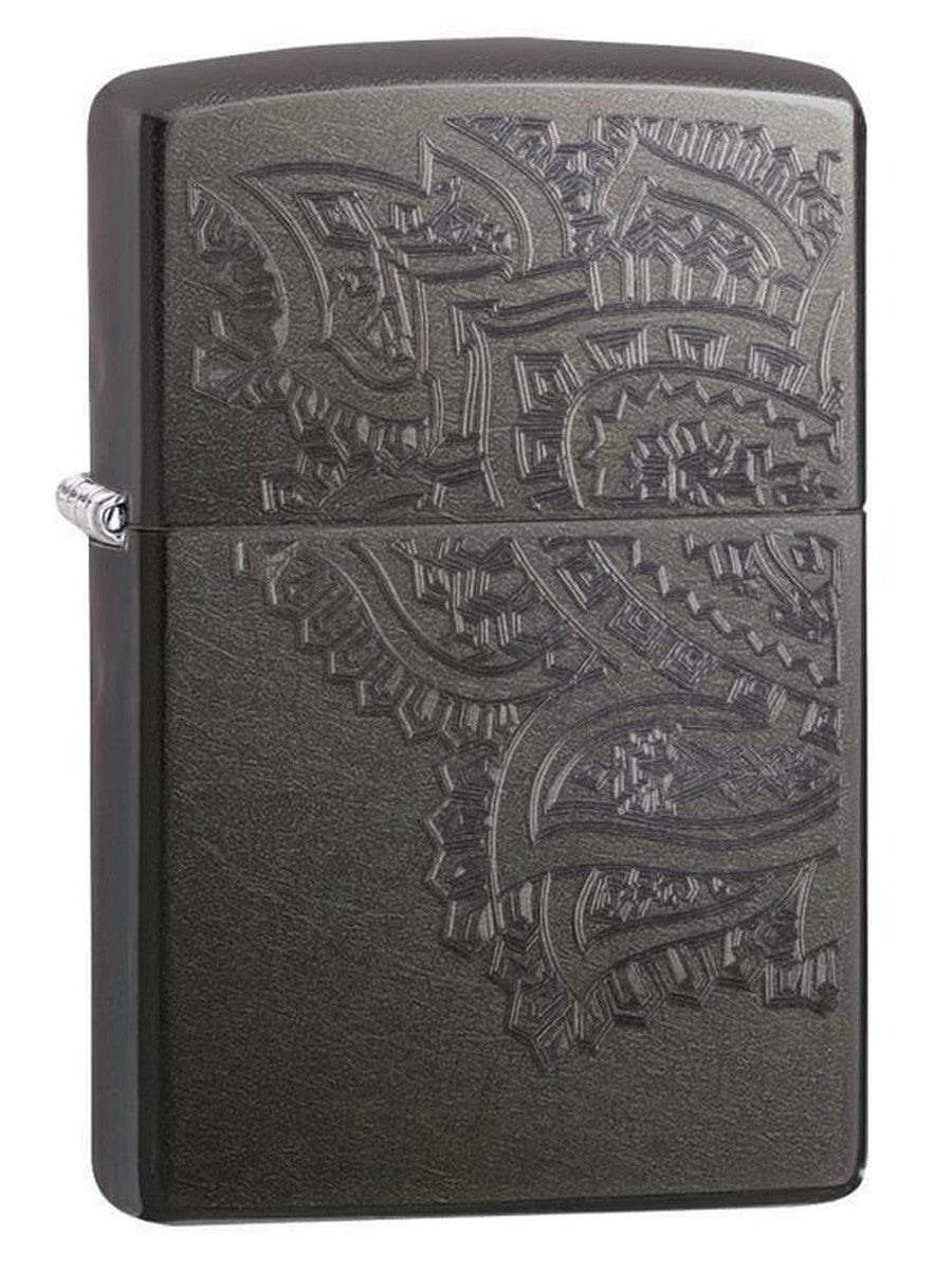 Zippo Lighter: Iced Paisley - Gray Dusk 29431 - Gear Exec (1975539794035)