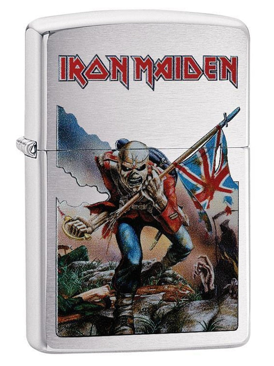 Zippo Lighter: Iron Maiden Album Cover - Brushed Chrome 29432 - Gear Exec (1975539826803)