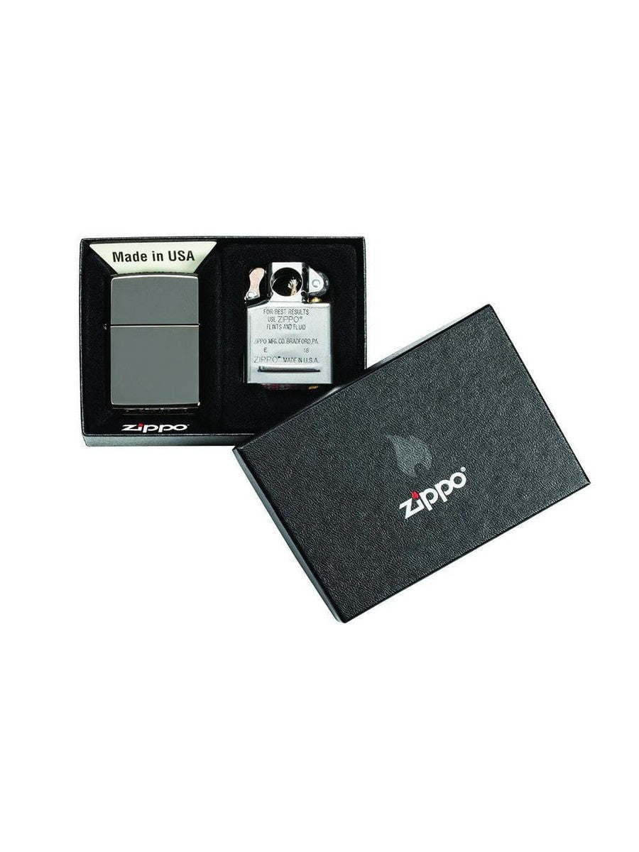 Zippo Lighter: Lighter and Pipe Insert Gift Set - Black Ice 29789 (1975548248179)