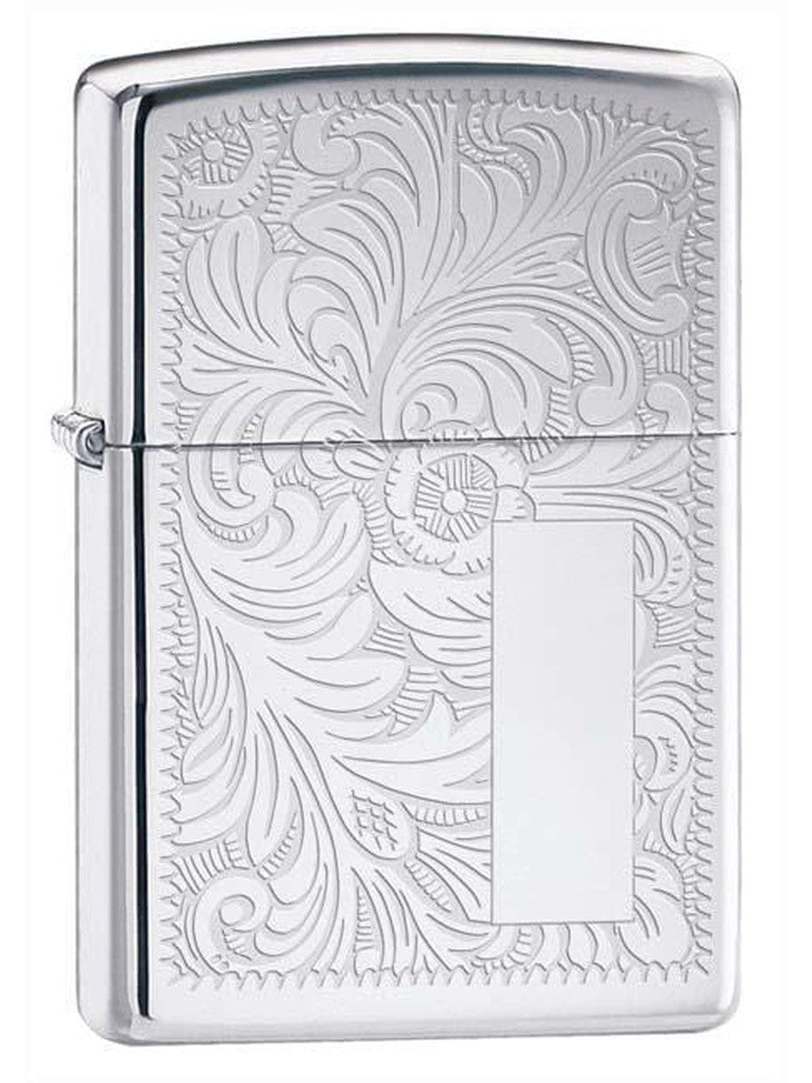 Zippo Pipe Lighter: Venetian - High Polish Chrome 352PL (1975639507059)