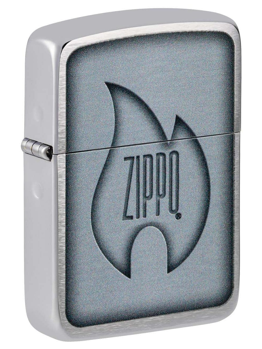 Zippo Lighter: 1941 Replica with Flame - Brushed Chrome 48190