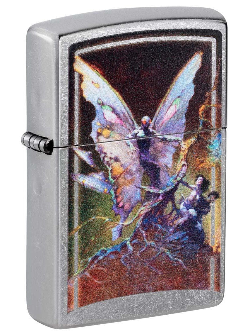Zippo Lighter: Mothman by Frank Frazetta - Street Chrome 48377