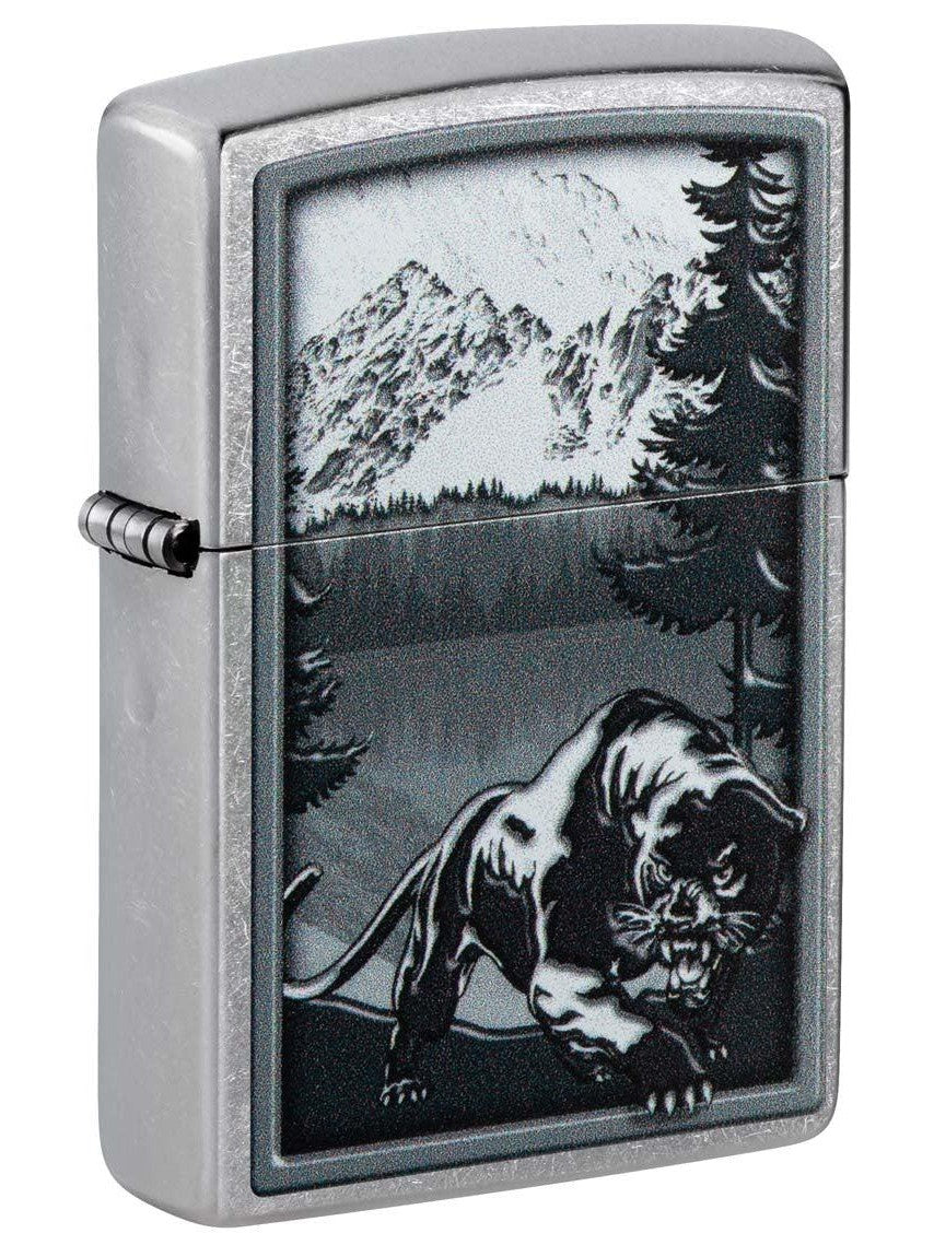 Zippo Lighter: Mountain Lion - Street Chrome 48381