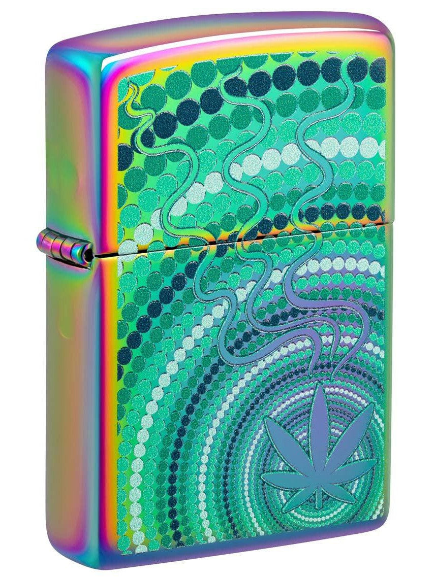 Zippo Lighter: Weed Leaf Design - Multi Color 48383