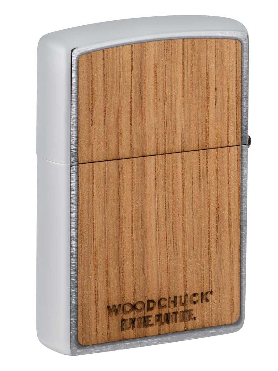 Zippo Lighter: Woodchuck Jack Daniel's - Brushed Chrome 48392