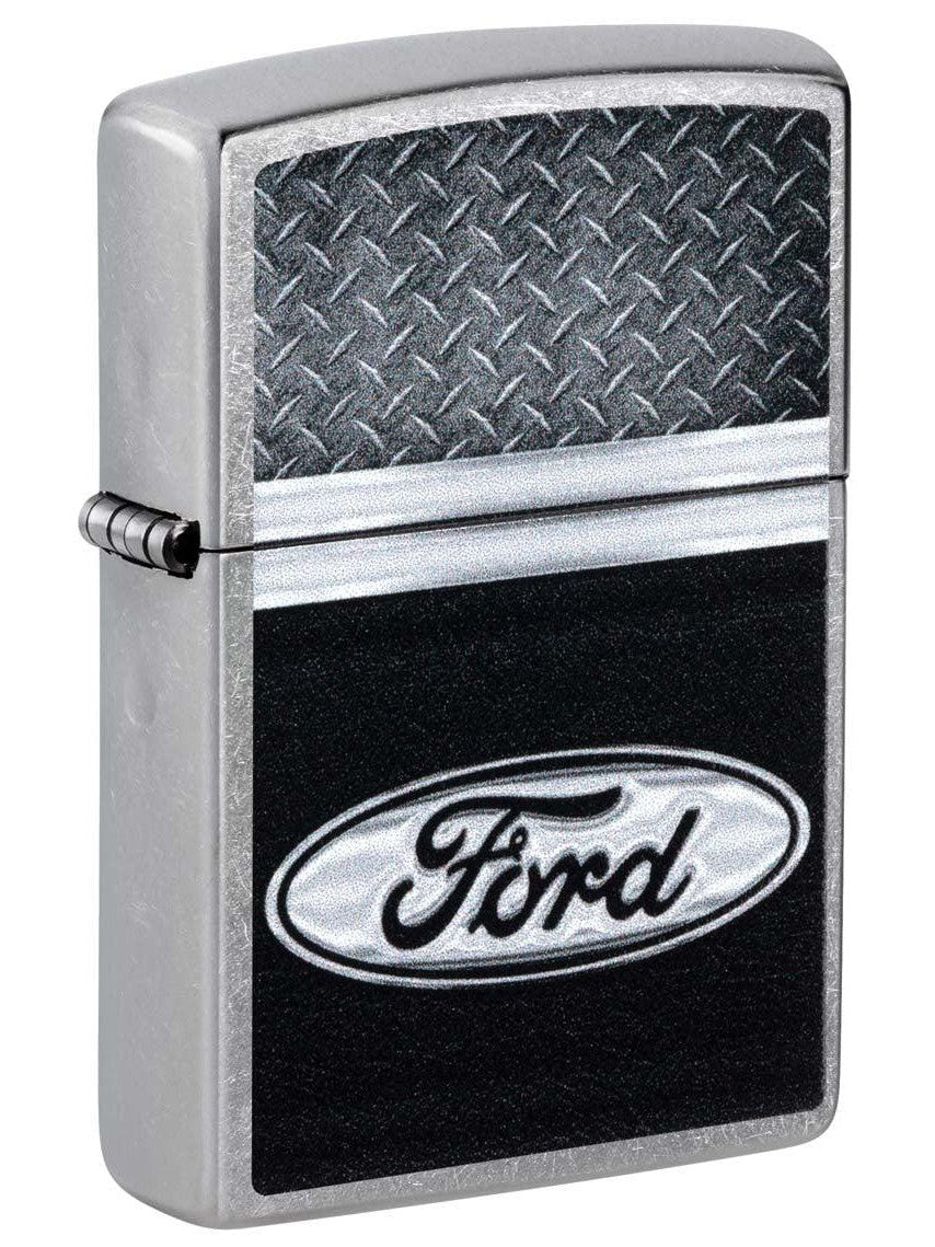 Zippo Lighter: Ford Classic Logo - Street Chrome 48405