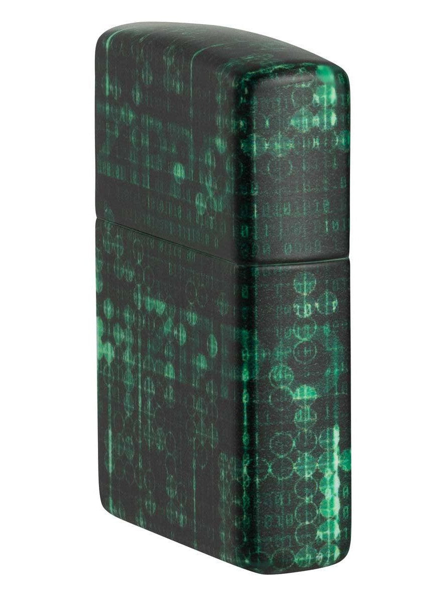 Zippo Lighter: Pattern Design - Glow-in-the-Dark Green 48408