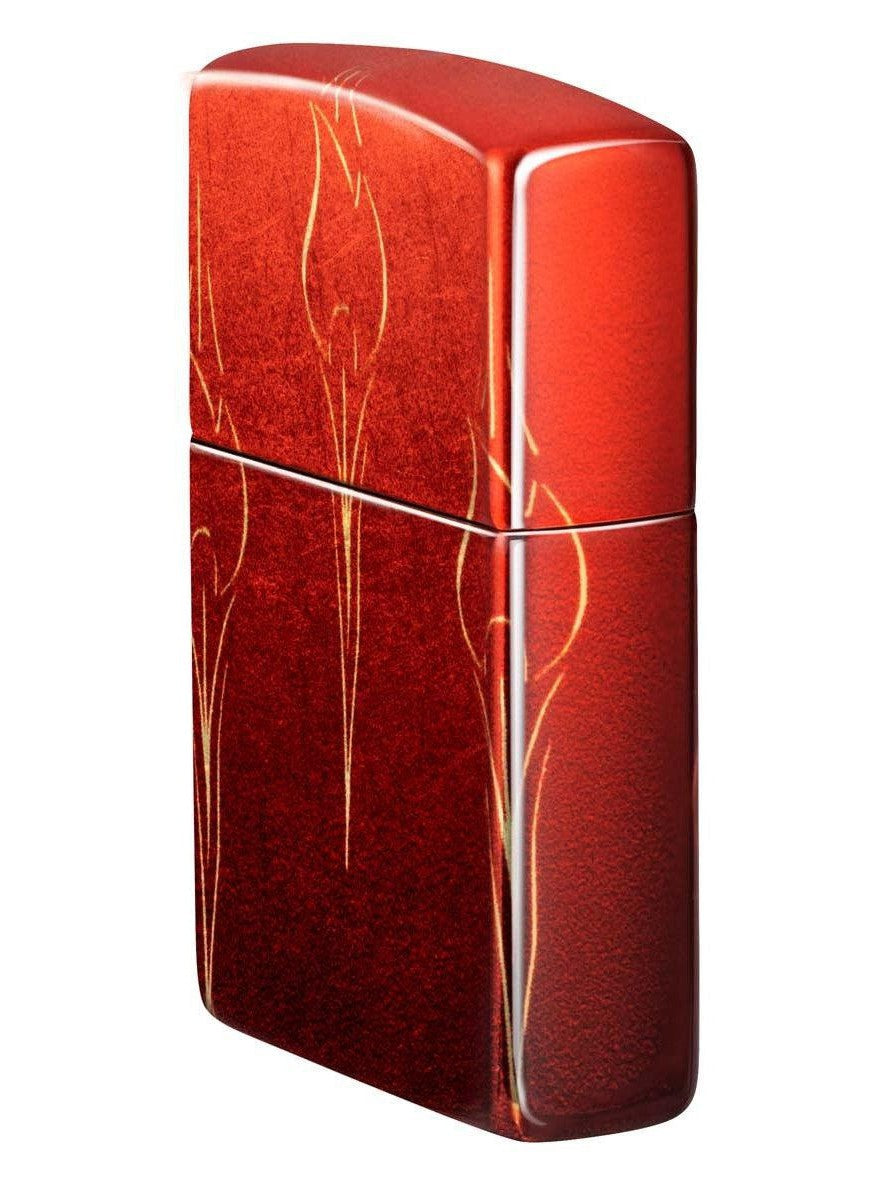 Zippo Lighter: Ombre Flames, 540 Fusion - Tumbled Brass 48510
