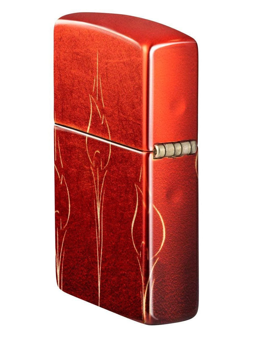 Zippo Lighter: Ombre Flames, 540 Fusion - Tumbled Brass 48510