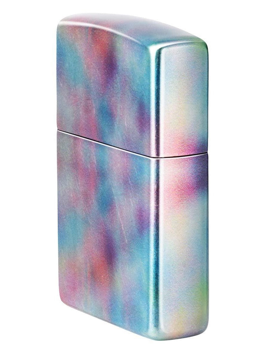 Zippo Lighter: Holographic Design, 540 Fusion - Tumbled Chrome 48511