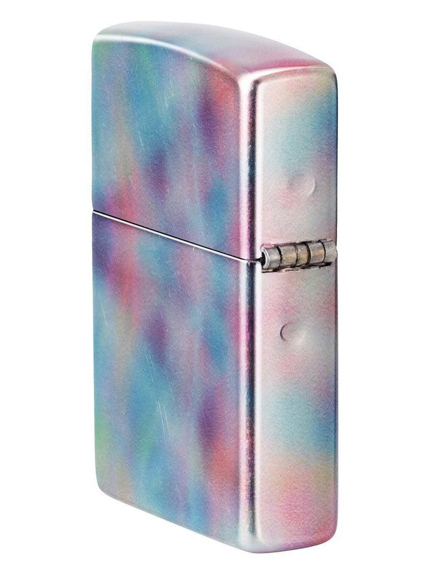 Zippo Lighter: Holographic Design, 540 Fusion - Tumbled Chrome 48511