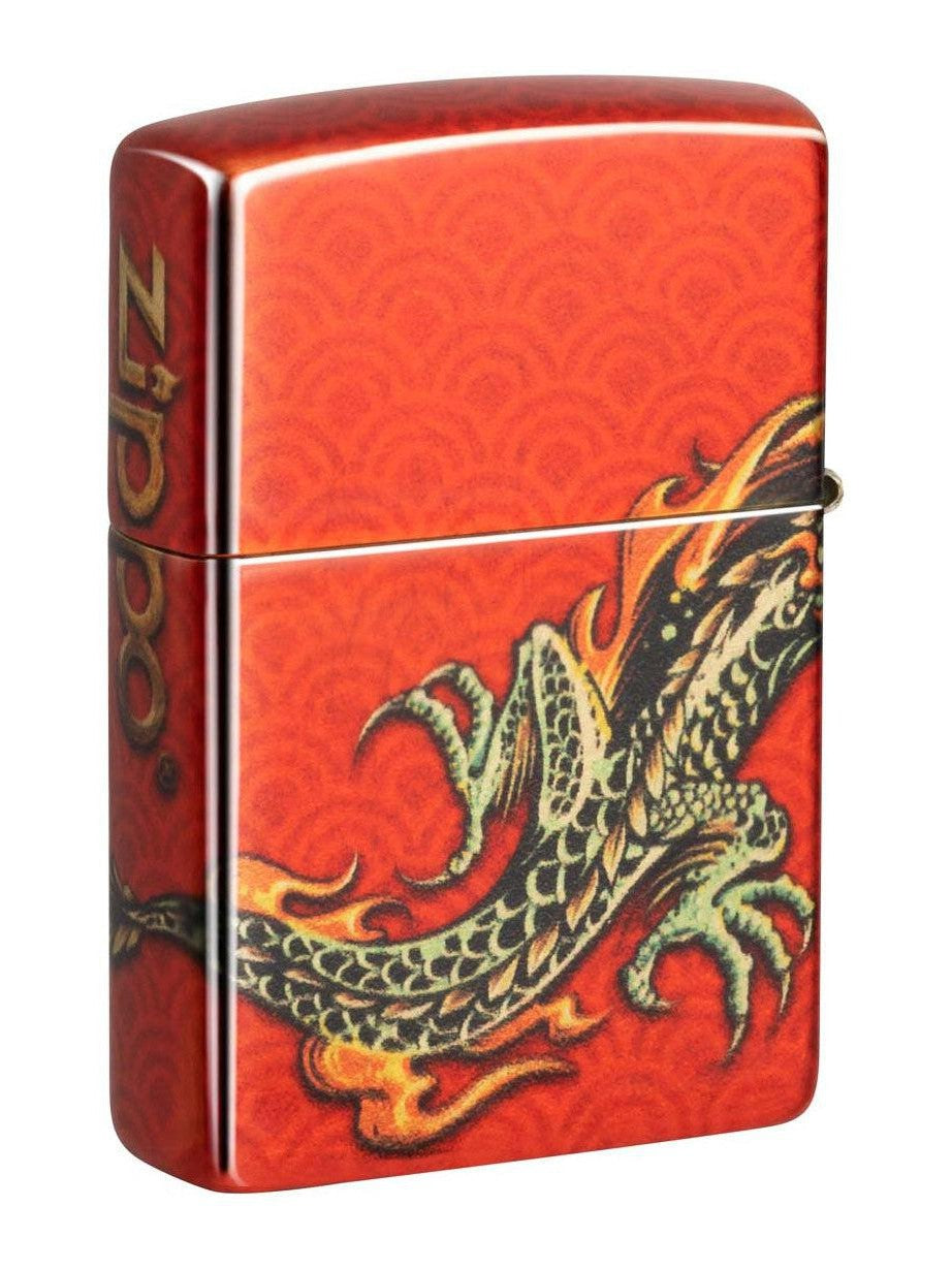Zippo Lighter: Zippo Dragon, 540 Fusion - Tumbled Brass 48513