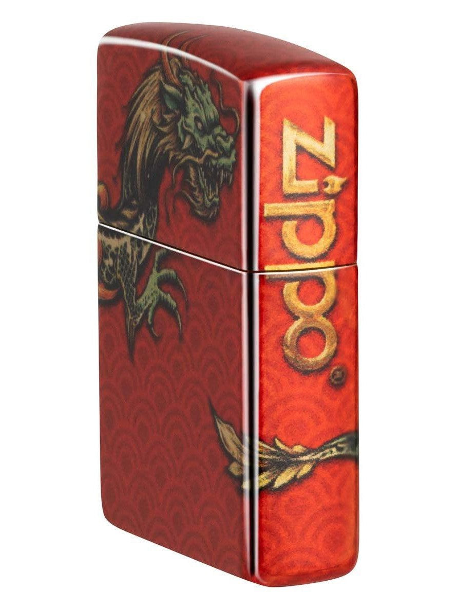 Zippo Lighter: Zippo Dragon, 540 Fusion - Tumbled Brass 48513