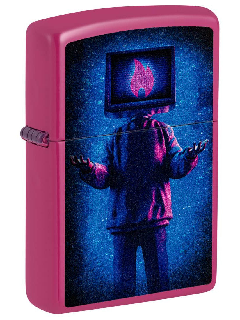 Zippo Lighter: Flame TV Man - Frequency 48515