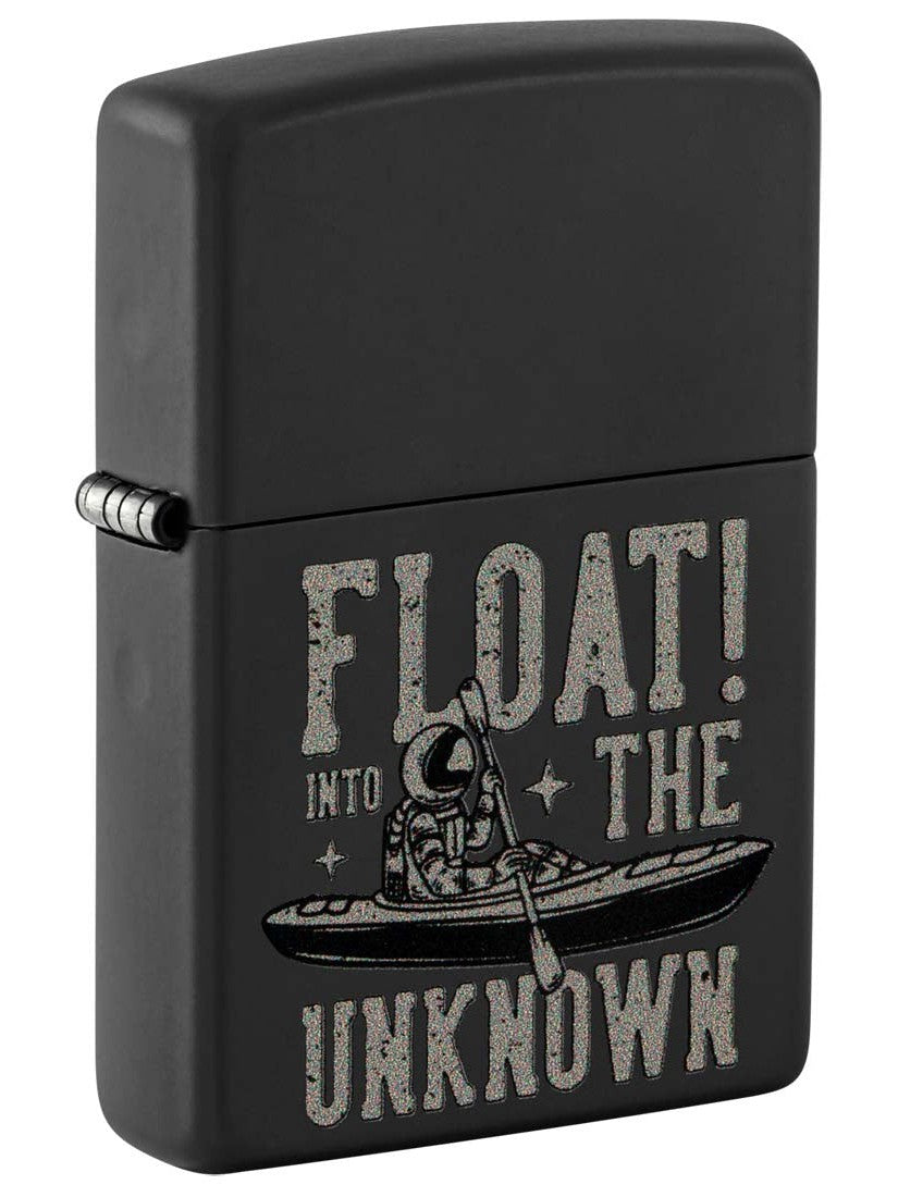 Zippo Lighter: Float into the Unknown - Black Matte 48566