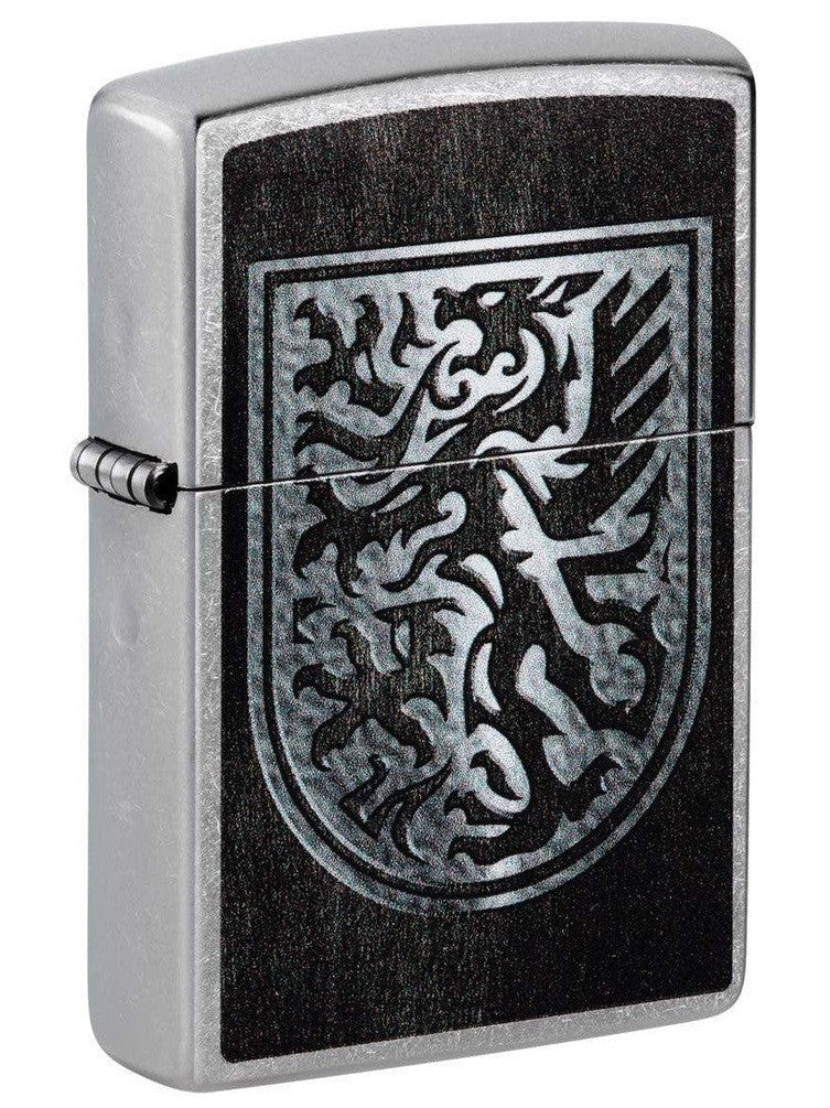 Zippo Lighter: Dragon Shield - Street Chrome 48730