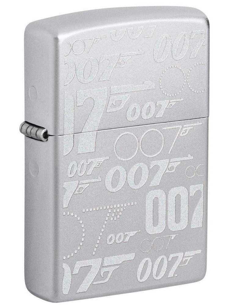 Zippo Lighter: James Bond 007 Guns - Satin Chrome 48735