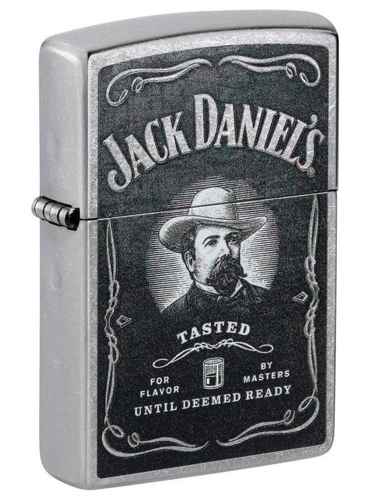 Zippo Lighter: Jack Daniel's Logo - Street Chrome 48748