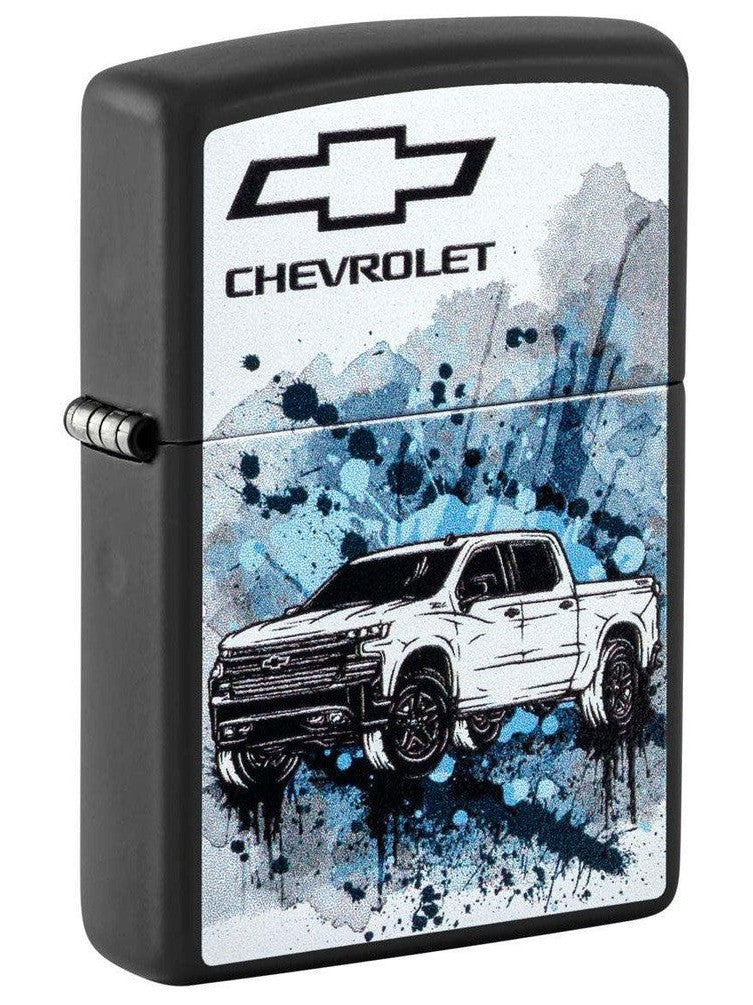Zippo Lighter: Chevrolet Truck Artwork - Black Matte 48756