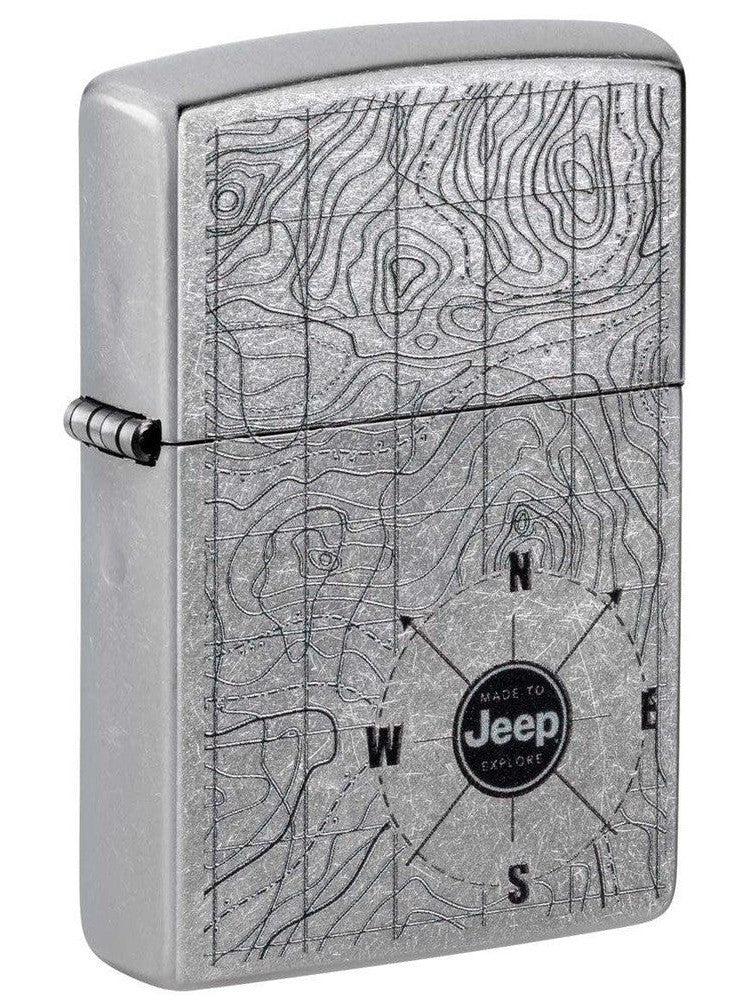 Zippo Lighter: Jeep, Made to Explore - Street Chrome 48765